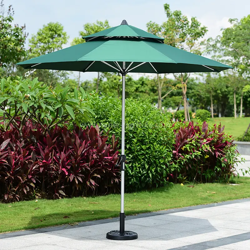 Aluminium Struktur Aluminium Double Parasol Parasol