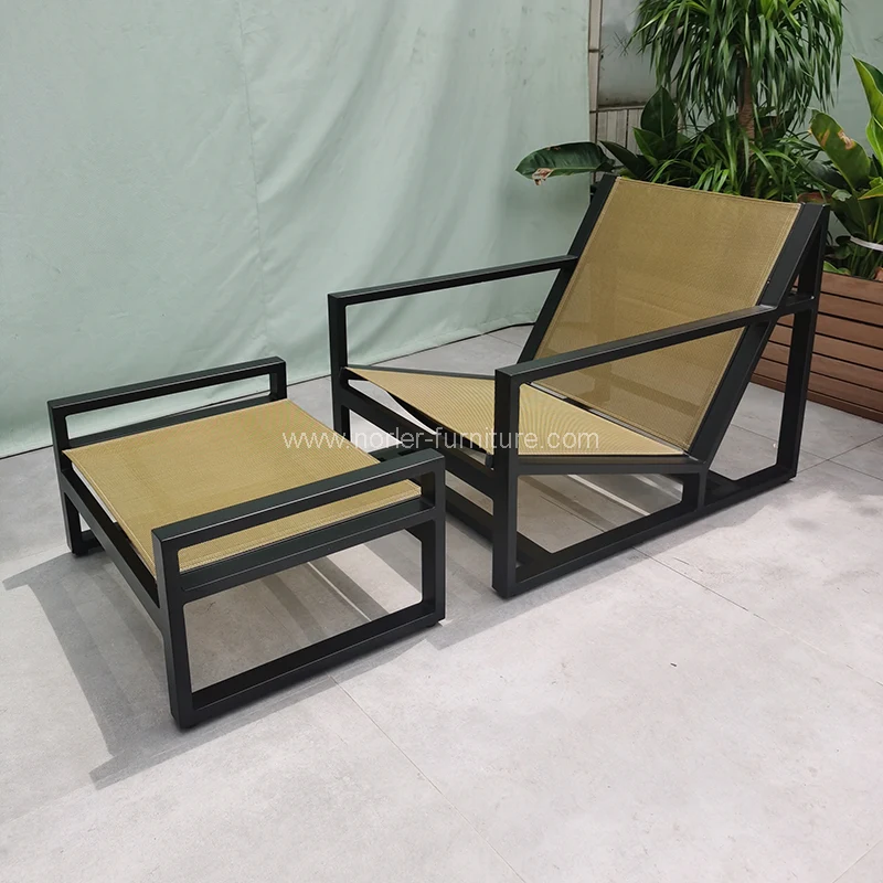 Kombinasi sikil putih aluminium sofa