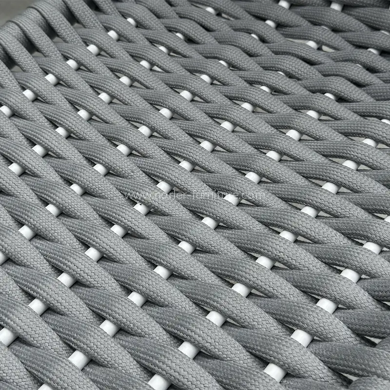 Outdoor Aluminum Frame Woven Waterproof Balcony Set