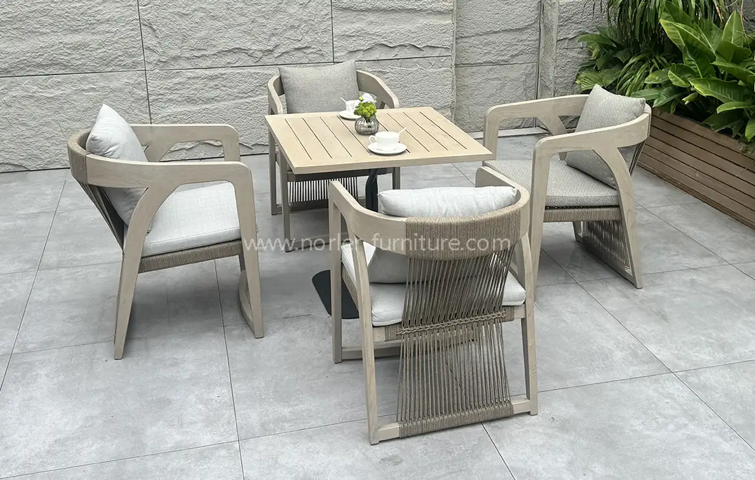 Outdoor Square Coffee Table Balcony Set