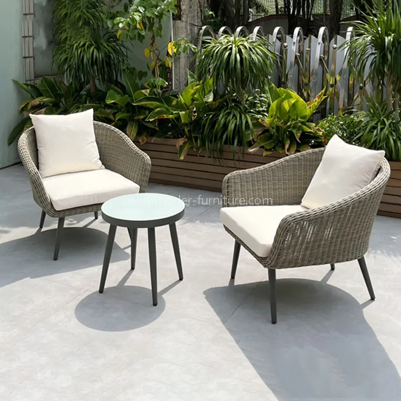 Rangka Aluminium Langsung PE ROTTAN Balkon Set