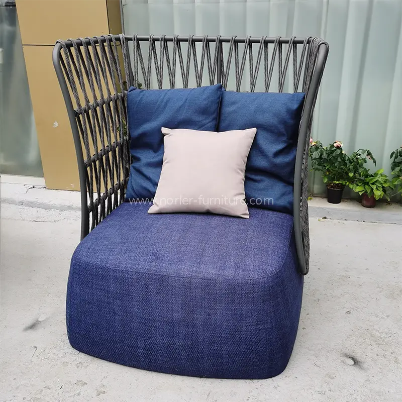 Rope Frame Aluminium Modern Tangan Sofa Kusyoni