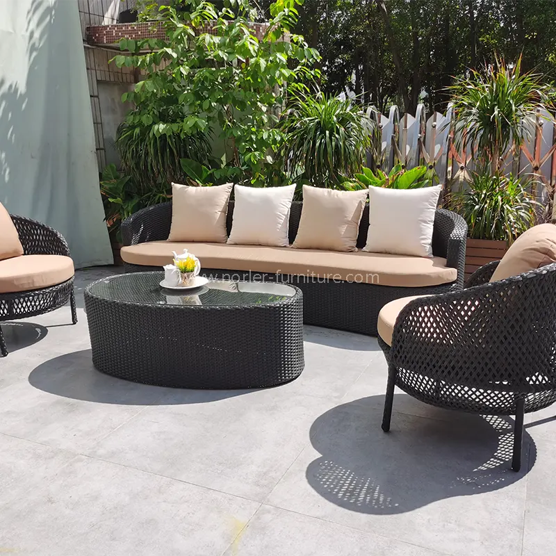 Plancong PE Rattan Modern Sofa