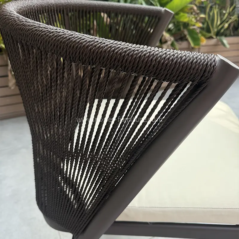 Outdoor piring tangan tangan-tenanan olefin tali balkon