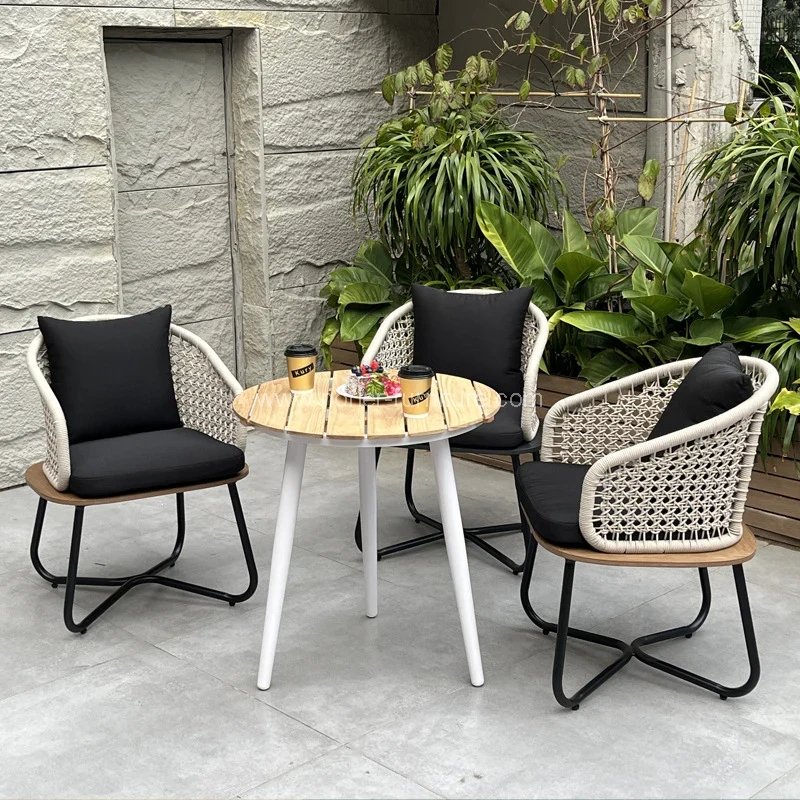 Bingkai Aluminium Pe Rattan Garden Set