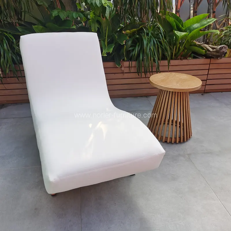 Rangka Sun Lounger aluminium sing diangkat