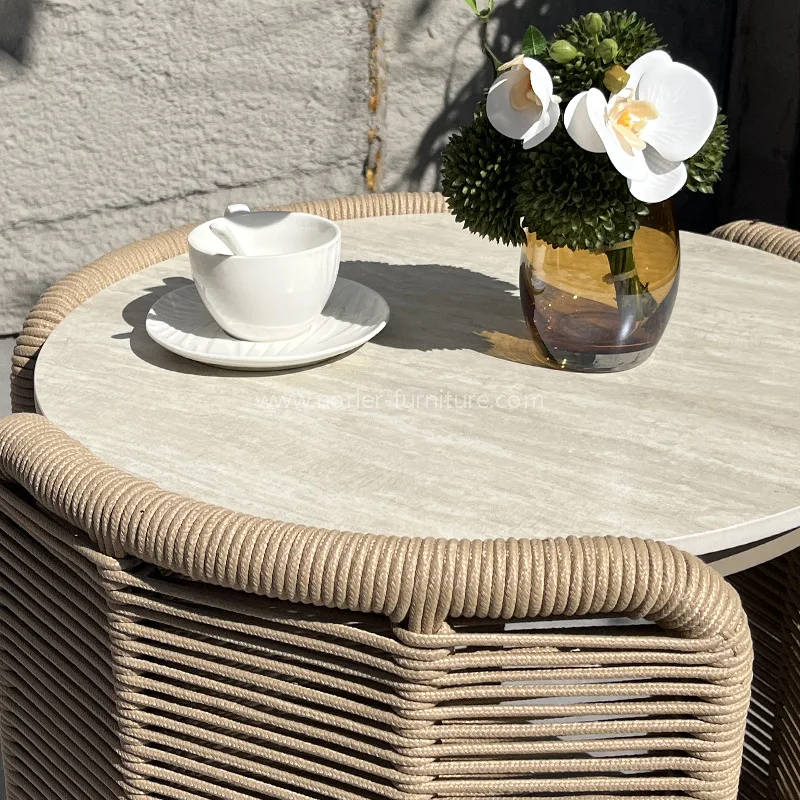 Setisan Rope Aluminium Tenaga Kerja Footstool