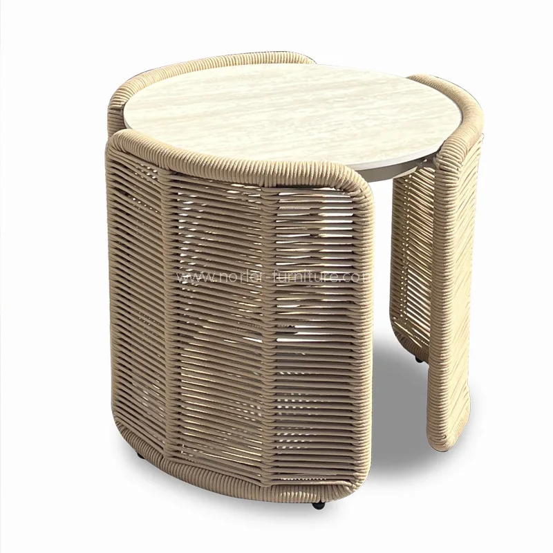 Setisan Rope Aluminium Tenaga Kerja Footstool