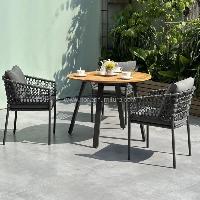 Patio ruangan 6 Seater Kayu Kayu Jati